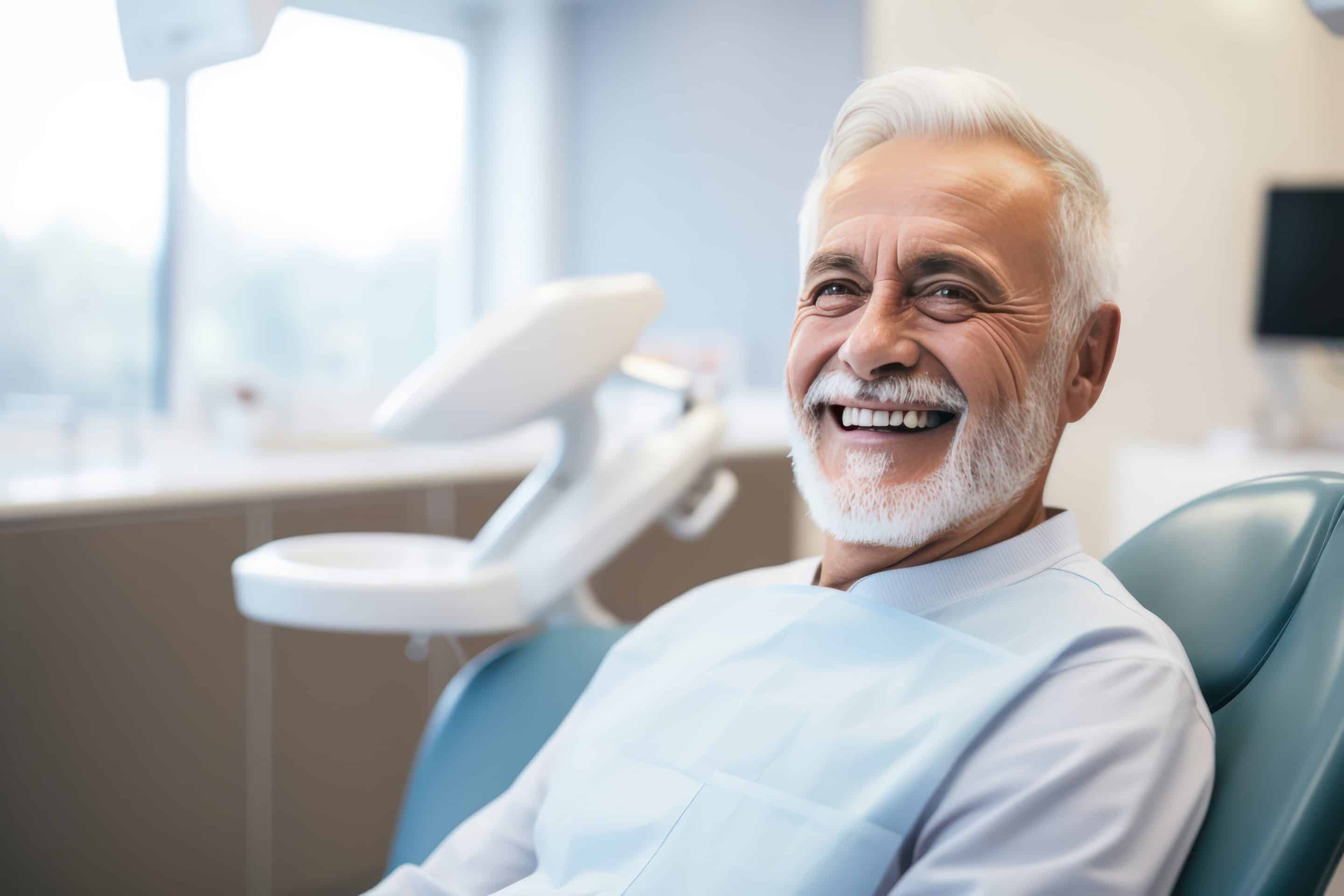 man at dental appointment - Inspired Smiles